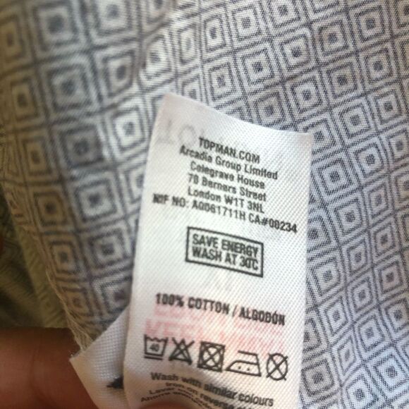 Topman Cotton Button Down Shirt XL - Picture 4 of 5